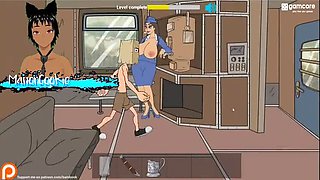 FuckerMan Series: Follow the Train for Hot Sex with Everyone Onboard - Big Tits, Creampie, and Tight Pussy Action
