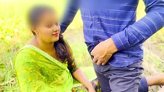 Bhabhi Devar Outdoor Sex in Hindi - Doggy Style Fucking in Field with Big Cock