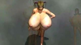 huge melons-3d animation