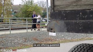 DEVIANTE - Huge tits blonde confession fast hard rough fuck blowjob big ass doggystyle and cowgirl