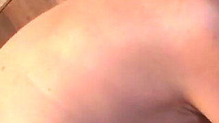 Horny pervert jerks off to older woman in shower