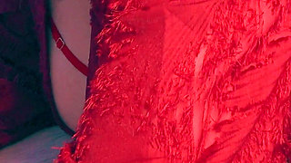 Gloved Handjob Hand Over Mouth - Dominant MILF Medical Gloves Edge & Humiliate Skinny Guy POV