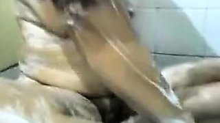 indian gujju bhabhi bathing under shower and showing her