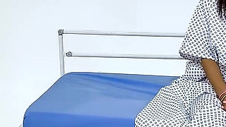 Latex Medical Play: Latina in Restraints, Gagged and Made to Orgasm (hd + Bts)