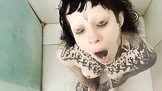 Tattooed Slut Never Stops Halfway Every Drop, Every Time, All the Piss