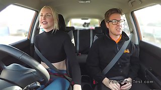 Instructor bangs driving student in car