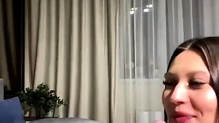 Hot teen get cum on belly after blowjob and hard pounding li