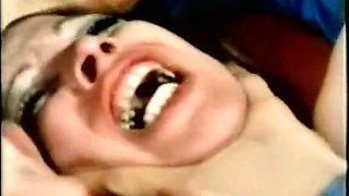 Mesmerizing dirty brunette gets punished by horny dude and ginger slut