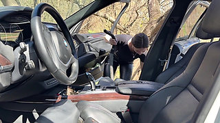 Outdoor Car Vacuum Leather Seats