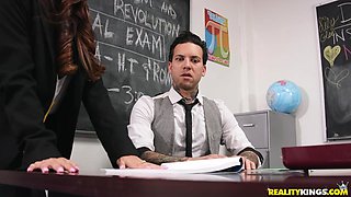 Vina Sky Sneaks into a Forbidden School Fantasy