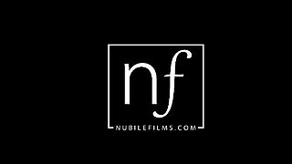 Lusty coed Lady D seduces her lover with oiled boobs for a