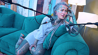 I talk about I - Isolation - ASMR podcast SFW talking goth skinny girl dreadlocks tattoo model inked girl