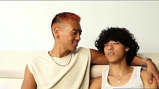 Skinny Dude Pleases Girthy Cock